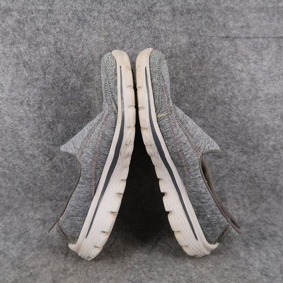 Skechers Shoes Womens 7 Slip On Trainer Go Walk 2 Loafer Casual Comfort Grey - Picture 8 of 11